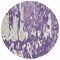 Homeroots 8' Purple And Ivory Round Abstract Washable Indoor Outdoor Area Rug 613370 - alternate 2