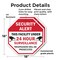 Signmission Security Alert This Facility Under, 18 inch X 18 inch, Plastic Sign, 2PK OC-P-2PACK-18-317 - alternate 2