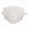 Karat PET Plastic Hinged Container, 6 x 6 x 3.3, Clear, Plastic, 500PK FP-HC66PET-1C - alternate 2