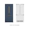 Koolmore 36 In. Panel Ready French Door Refrigerator With Ice maker, water dispenser, Frost Free, 19.6 cu. Ft KM-RER36-FDPR - alternate 1