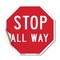 Signmission Stop All Way, 10 Inch X 10 Inch, Vinyl Decal OC-D-10-9 - alternate 1