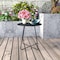 Wrightmaster 17.75 in. Black Patio Steel Patio Side Table, Weather-Resistant Outdoor Round End Table ZR-20.021.001 - alternate 2