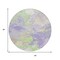 Homeroots 8' Lavender Mint Green And Beige Round Abstract Washable Indoor Outdoor Area Rug 618546 - alternate 2