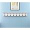 Homeroots 51in White Solid Wood Eight Hook Wall Mount Coat Rack 397682 - alternate 3