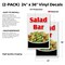 Signmission Salad Bar, Vinyl Decals Only 24 Inch x 36 Inch, Vinyl Decal, 2PK DSB-2436-2PACK-Salad Bar - alternate 2