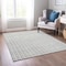 Homeroots 5' X 8' Gray And Ivory Geometric Washable Indoor Outdoor Area Rug 614750 - alternate 2
