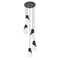 Z-Lite Aimie 5-Light Chandelier, 12 in W x 13 in H, Matte Black 828P6-5R-MB - alternate 2