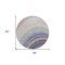 Homeroots 8' Beige Purple And Ivory Round Abstract Washable Indoor Outdoor Area Rug 577285 - alternate 2