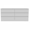 Homeroots 60" White Six Drawer Double Dresser 403758 - alternate 4