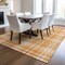 Homeroots 10' X 14' Orange Blue And Ivory Plaid Washable Indoor Outdoor Area Rug 597128 - alternate 2