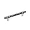 Amerock Carrione 5-1/16 in 128 mm Center-to-Center Marble Black/Satin Nickel Cabinet Pull BP36649MBKG10 - alternate 1