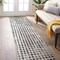 World Rug Gallery Geometric Distressed Abstract Washable Non Slip Runner Rug 2 ft x 8 ft Ivory WR69IVORY2X8 - alternate 1