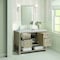 James Martin Vanities Breckenridge 48'' S Vanity, Whitewashed Oak w/ Jasmine Pearl Silestone Top w/ Wireless Charger 330-V48-WWO-FEJP - alternate 2