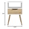 Homeroots 25" Wood One Drawer Nightstand 477925 - alternate 2