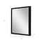 Homeroots 30" Black Solid Wood Framed Accent Mirror 632820 - alternate 2