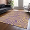 Homeroots 9' X 12' Purple And Copper Animal Print Washable Indoor Outdoor Area Rug 600706 - alternate 2