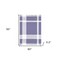 Homeroots 50" X 60" Purple Woven Cotton Checkered Throw Blanket with Fringe 516573 - alternate 3