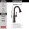 Delta Cassidy Single Handle Pull-Down Bar / Prep Faucet 9997-RB-DST - alternate 2