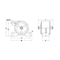 Vibco Pneumatic Vibrator, 500 lbf, 7200 vpm Max Vibration Speed, 70 dBA VS-250 - alternate 2