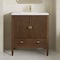 James Martin Vanities Myrrin 30" Sgl Vanity, Mid-Century Walnut, Sgl Hole 3 CM Wht Zeus Silestone Top, Matching Backsplash 485-V30-WLT-1WZ - alternate 4