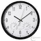 Clockswise 14-inch Non-Ticking Quartz Wall Clock with Thermometer & Hygrometer - Battery Operated QI004748.BK.14 - alternate 1