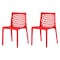 Lagoon Milan Resin Stackable Dining Chair with Open Design Back, 2PK 7053R1-SALGS - alternate 1