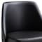 Homeroots Black and Gold Faux Leather Adjustable Height Swivel Rolling Office Chair 554022 - alternate 3