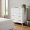 Homeroots 38" White Solid Wood Four Drawer Chest 524147 - alternate 3