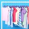 Lifemaster Purple Velvet Kids Hangers 30 Pack, 10.83" Non-Slip, Slim ABS, Swivel Hook & Notches LMVVBH30PU - alternate 3