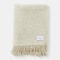 Homeroots Natural Woven Wool Solid Color Reversable Throw 490103 - alternate 4