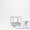 Pucel Heavy Duty Shop Truck, 30 in W x 24 in D x 33.5 in H, Two Shelves, Push Handle, Light Blue 2430-DT-2S - alternate 1
