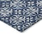 Homeroots 9' X 12' Navy Blue And Ivory Floral Washable Indoor Outdoor Area Rug 595977 - alternate 2