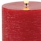Homeroots Set of Two Red Flameless Pillar Candles, 2PK 633835 - alternate 2