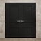 Sartodoors Interior Solid French Double Doors 36 x 80 inches, Ego 5012 Painted Black Oak, Wood Interior Solid EGO5012DD-CHK-36 - alternate 3