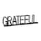 Homeroots 17" Black Metal Grateful Tabletop Sign 635390 - alternate 1
