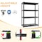 Shuntong Atlas 4-Tier 48 in.W x 24 in.D x 72 in.H Heavy Duty Garage Shelving Unit Load 12000 Lbs, Hammertone ATLAS482472-4H3000 - alternate 2