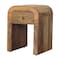 Homeroots 16" Beige Solid Wood One Drawer Nightstand 651526 - alternate 2