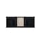 James Martin Vanities Brittany 60'' D Vanity, Black Onyx w/ Jasmine Pearl Silestone Top w/FreePower Wireless Charger 650-V60D-BKO-FEJP - alternate 2