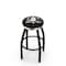 Holland Bar Stool Co 36" Blk Wrinkle Anaheim Ducks Swivel Bar Stool, Chrome Ring L8B2C36AnaDks - alternate 1