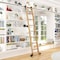 Quiet Glide 8.06 ft. Red Oak Contemporary Wheel Black Rolling Ladder, 12 ft. Rail QG.240-8RO-12-H.08 - alternate 1