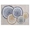 Homeroots 2' X 3' Beige Blue and Gold Faux Bois Washable Non Skid Indoor Outdoor Area Rug 564392 - alternate 3