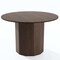 Homeroots 46" Brown Wood Pedestal Base Round Top Dining Table 720948 - alternate 1