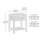 Sauder Isabella Isle Nightstand W/dwr Wh/rat 3a 435693 - alternate 2
