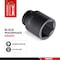 Teng Tools 10mm 1/4 Inch Drive Ansi 6 Point Metric Shallow Chrome Molybdenum Impact Socket 960510-C - alternate 2