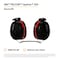 3M Peltor Peltor Optime 105 Behind-the-Neck Ear Muffs, 29 dB NRR, Passive, General Purpose, Black/Red H10B - alternate 2