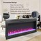 Edendirect 44 in. Wall Mount Electric Fireplace with Remote and Multi Color Flame , LED Light Heater in Black ZR-W1769P171421 - alternate 2