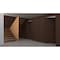 Sartodoors Invisible Solid Hidden Door with Handle, Planum 0010 Noce with Black Hidden Frame 28" x 96" Right-h PLANUM0010HFB-W722-28 x 96-RH-O - alternate 3