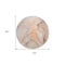 Homeroots 8' Round Gray and Orange Round Abstract Washable Non Skid Indoor Outdoor Area Rug 559393 - alternate 2