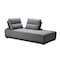 Homeroots Blue and Gray Ultimate Lounger Modular Sectional Sofa 473576 - alternate 2