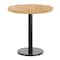 Flash Furniture Bennett 30 in Round Solid Wood Indoor Tabletop in Natural with 18 in Round Dining Height GSF-RD30-NAT-TR18-GG - alternate 3